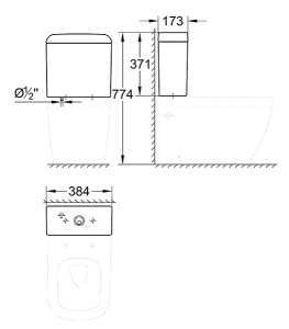 Бачок для унитаза Grohe Euro Ceramic 39332000