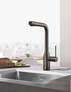 Смеситель для кухонной мойки Grohe Essence New 30270A00 / 30270AL0 / 30270BE0 / 30270DA0 / 30270DL0 / 30270GL0 / 30270GN0, темный графит глянец