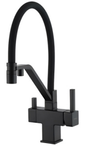Cмеситель для кухонной мойки Gappo G4395-60 / G4395-63 / G4395-66 / G4395-69 под фильтр, черный матовый
