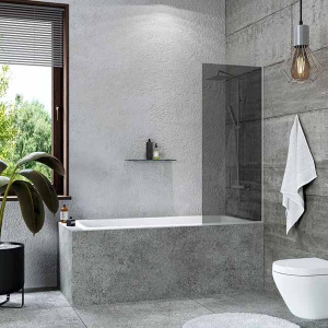 Душевая шторка на ванну Benetto BEN-403_SL_T, 50х140, тонированный