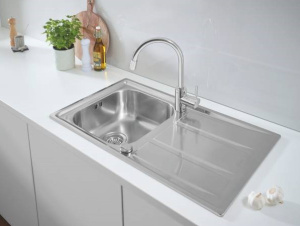 Кухонная мойка Grohe K400 31566SD0 + смеситель Grohe Concetto 32663001