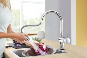 Смеситель для кухонной мойки Grohe Minta Touch 31358002 / 31358DC2 сенсорный, хром