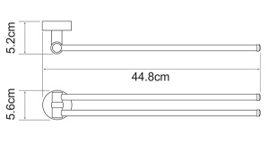 Держатель для полотенец Wasserkraft Isen K-4031