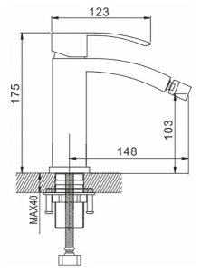 Смеситель для биде Rose R1507F