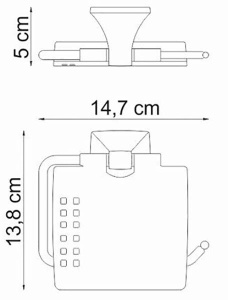 Держатель для туалетной бумаги Wasserkraft Wern K-2525