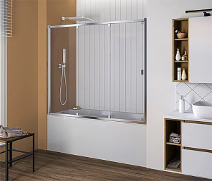 Душевая шторка на ванну Good Door Screen WTW-C-CH, 120х140, прозрачный