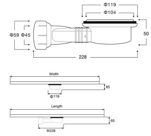 Сифон для поддона Vincea Vsph-D132