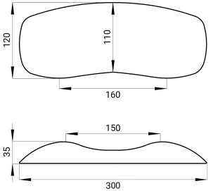 Подголовник для ванны Wellsee Useful Extras 261906000