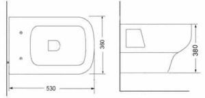 Подвесной унитаз Porta Archi