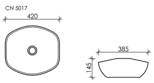 Умывальник CeramicaNova Element CN5017