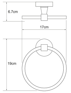 Держатель для полотенец Wasserkraft Isen K-4060