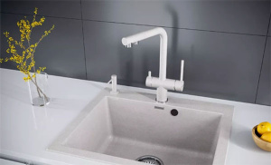 Дозатор для моющих средств Paulmark Decus D004-431(WH)