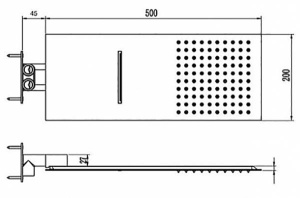 Верхний душ RGW Shower Panels SP-64