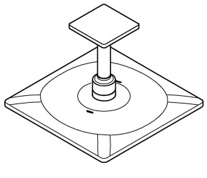 Верхний душ Grohe Rainshower SmartActive Cube 310 26481AL0