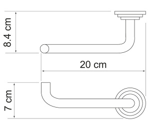 Держатель для полотенец Wasserkraft Ammer K-7096