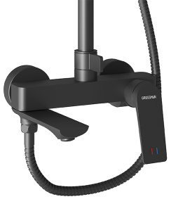 Душевая стойка Grossman Galaxy 500.K35.01.210 / 500.K35.01.420, черный матовый